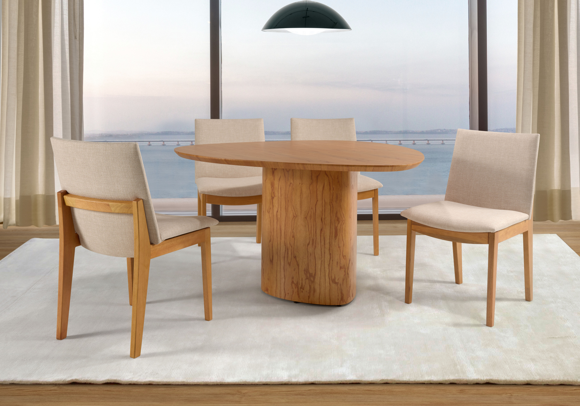 Mesa Thrya com Cadeira Akila